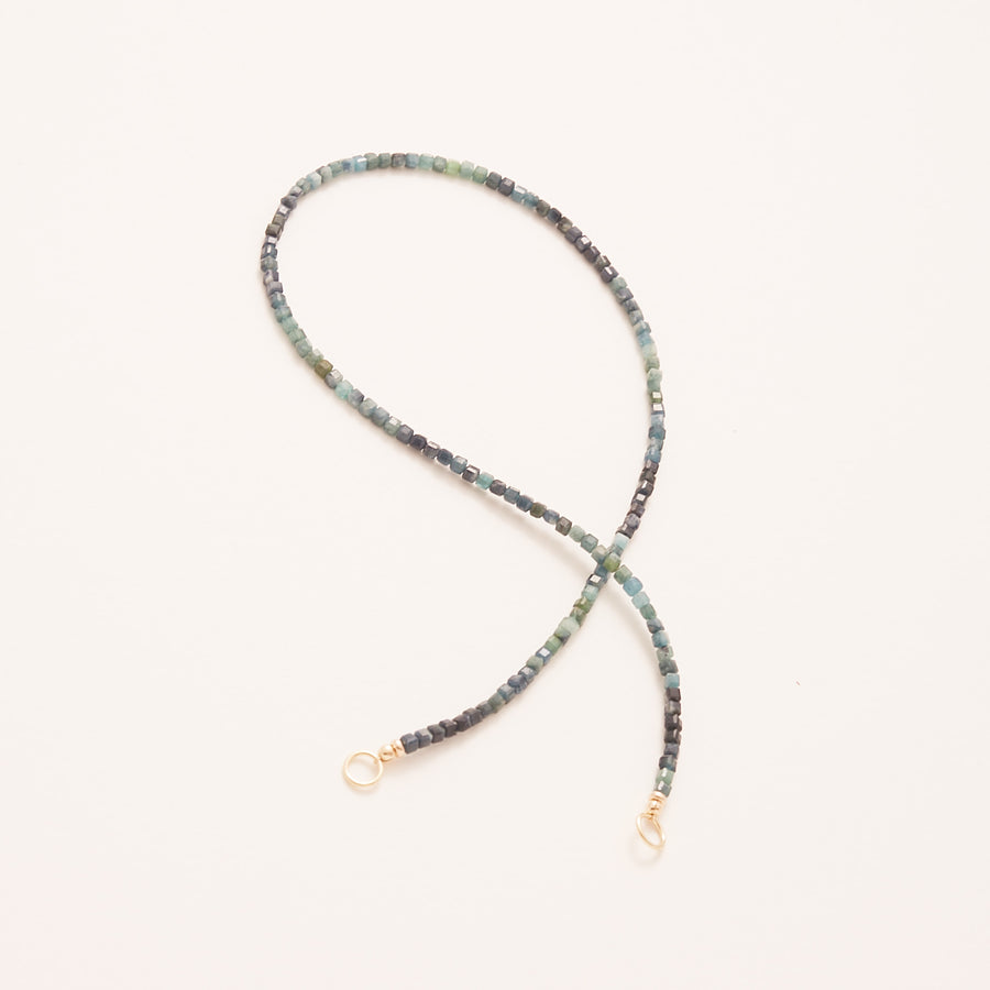 Teal Pixel Necklace