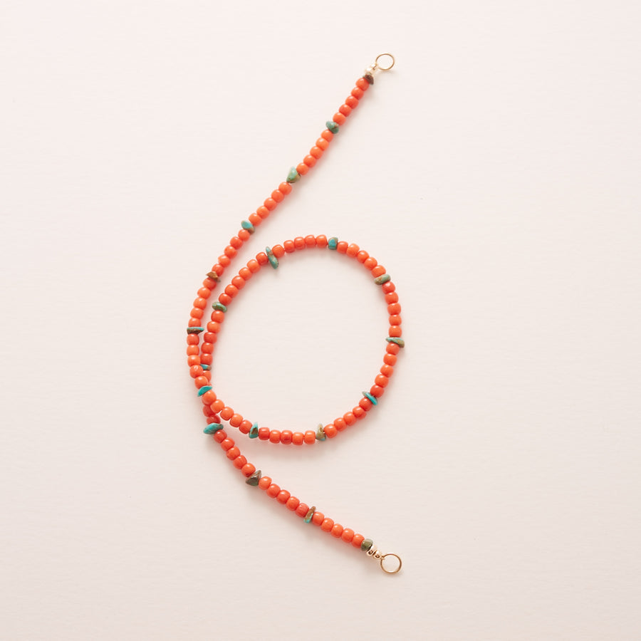 Hot pepper turquoise mix necklace