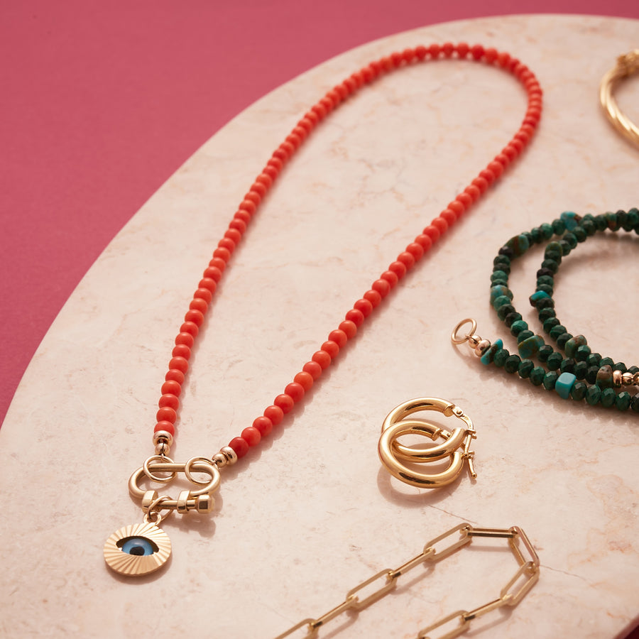 Tangerine necklace